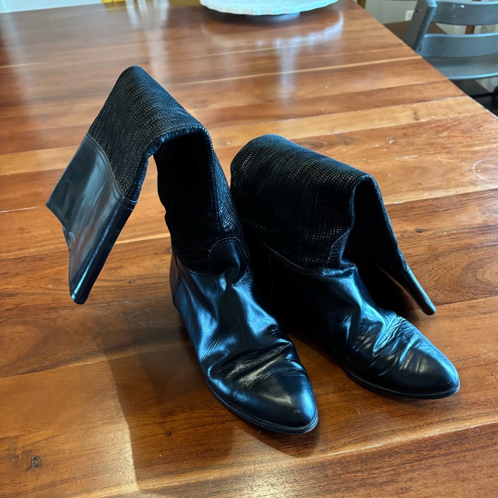 Vintage Bally Black Riding Boot